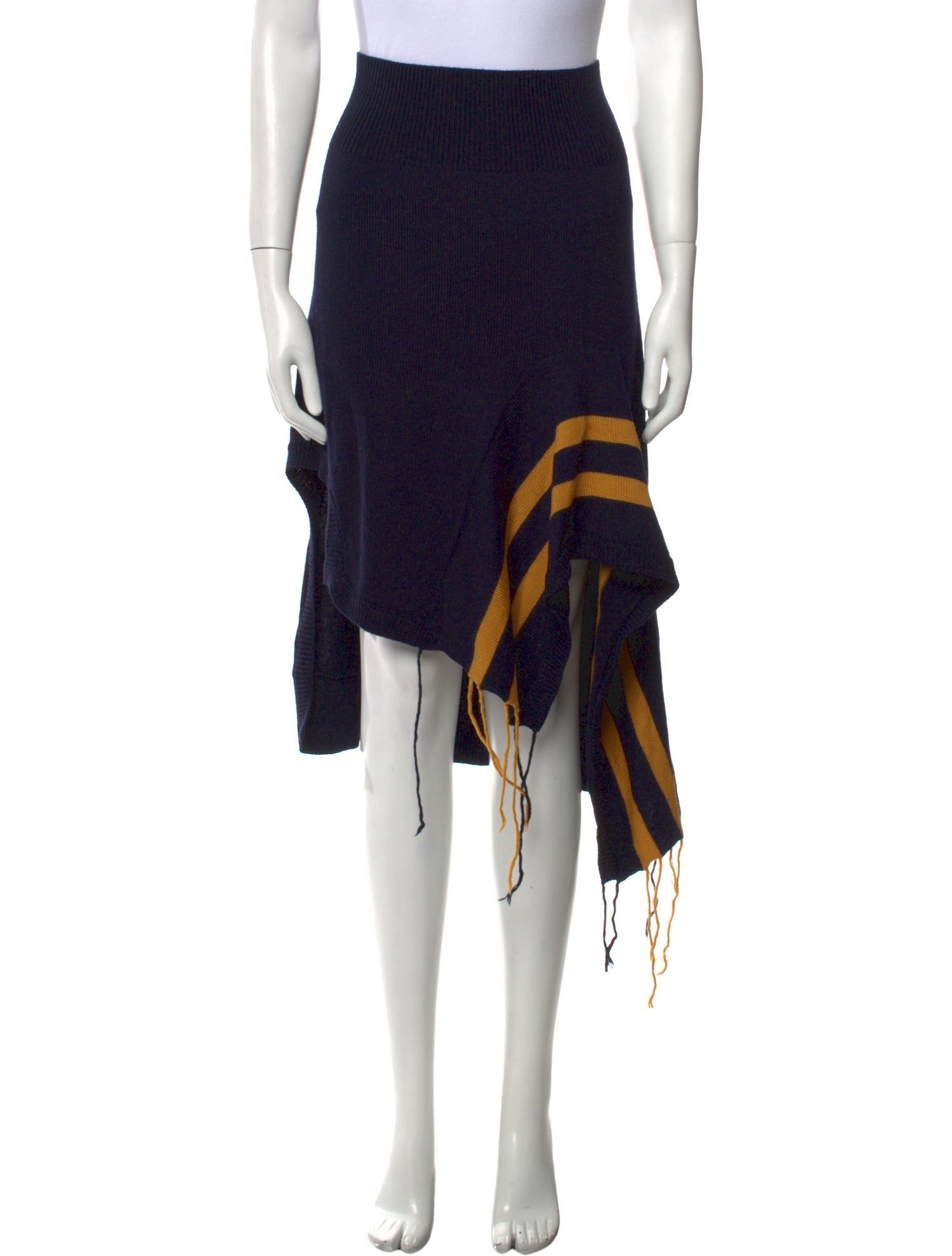 Monse Merino Wool Midi Length Skirt