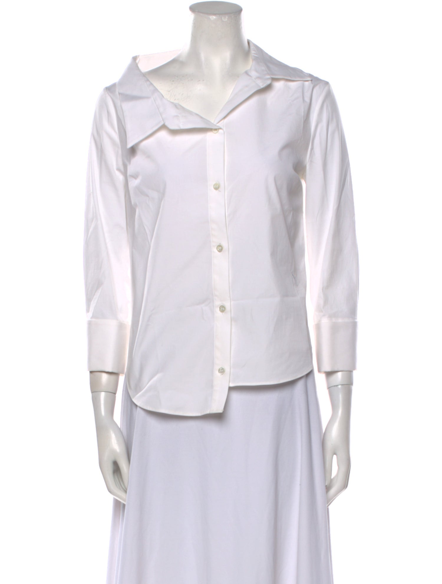 Monse Three-Quarter Sleeve Button-Up Top