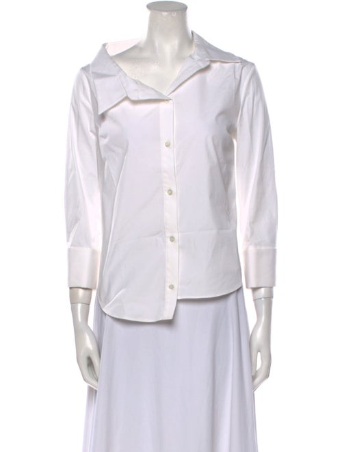 Monse Three-Quarter Sleeve Button-Up Top