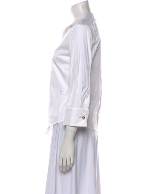 Monse Three-Quarter Sleeve Button-Up Top