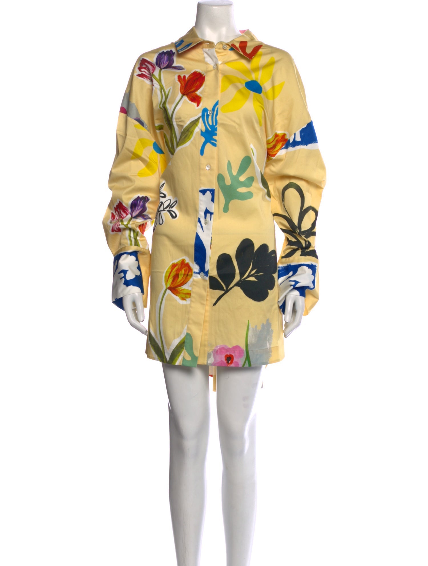 Monse Floral Print Mini Dress