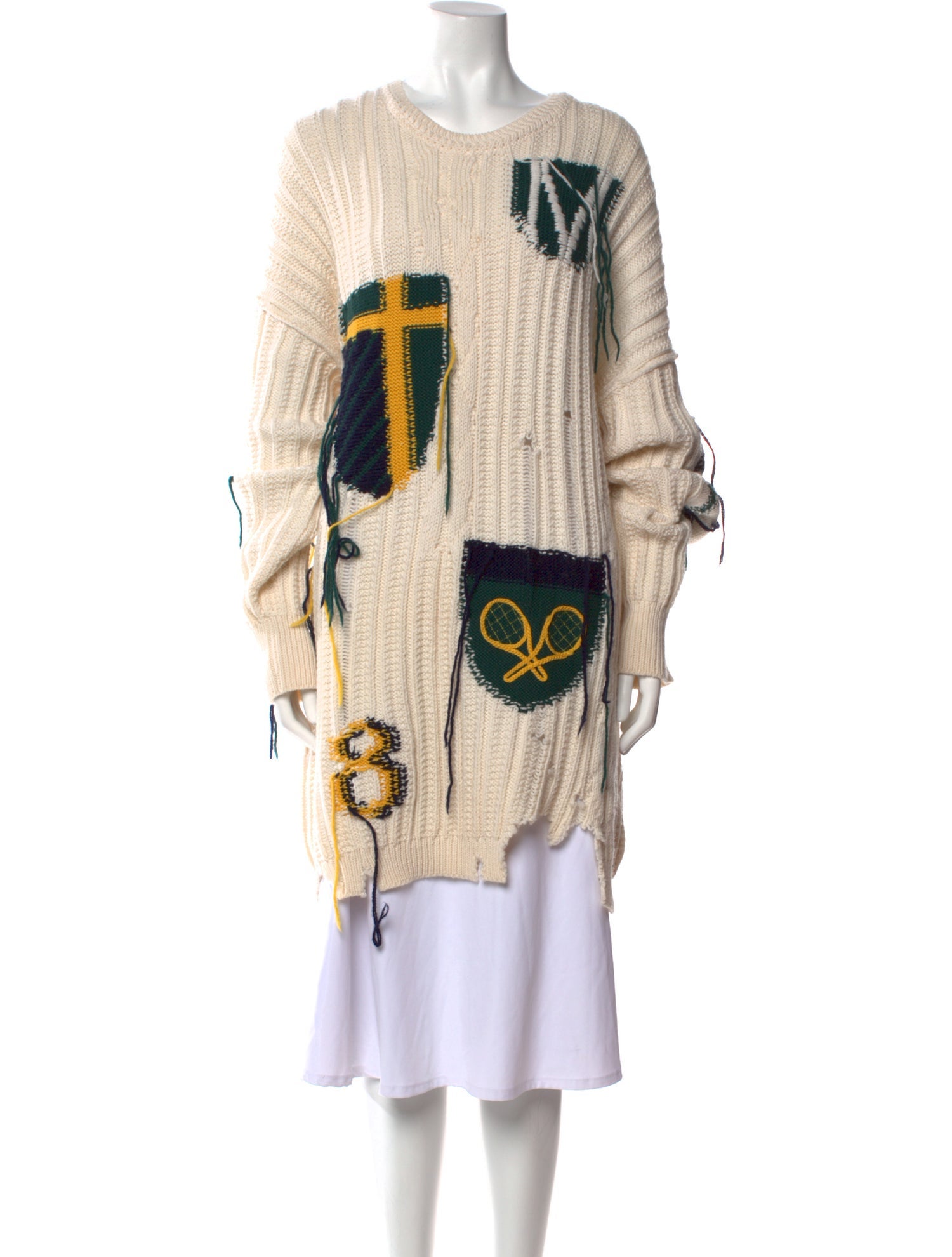 Monse Merino Wool Printed Sweater w/ Tags