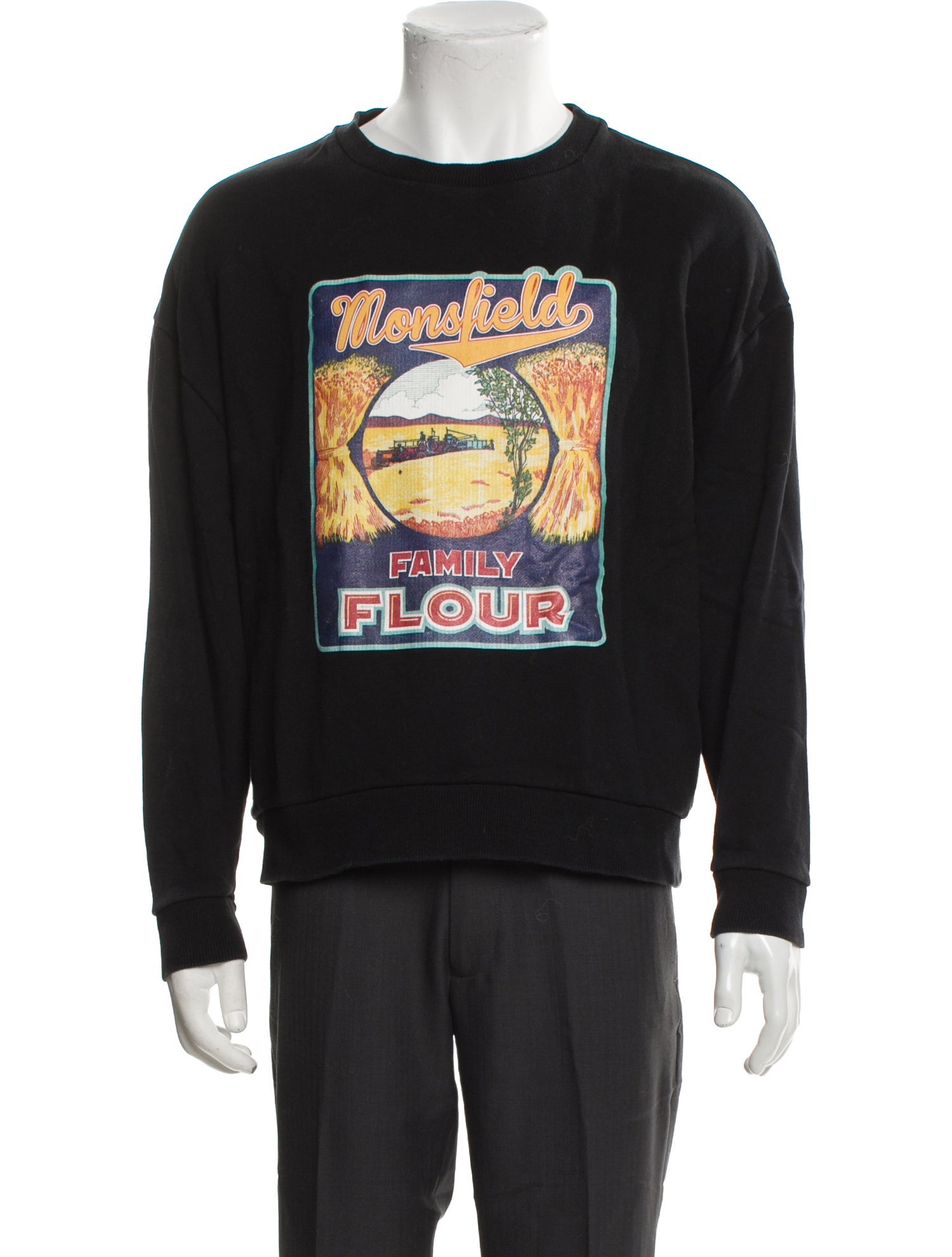 Monse Graphic Print Crew Neck Sweatshirt