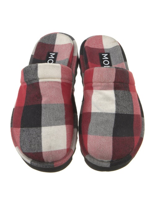 Monse Canvas Plaid Print Mules