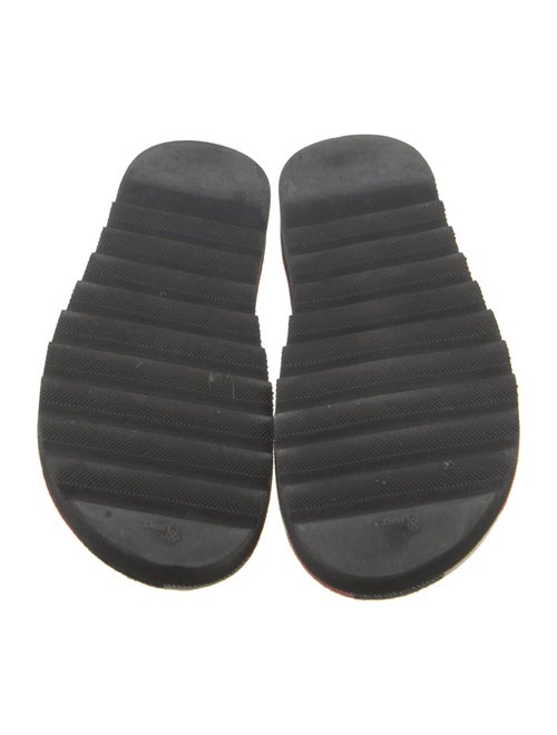 Monse Canvas Plaid Print Mules