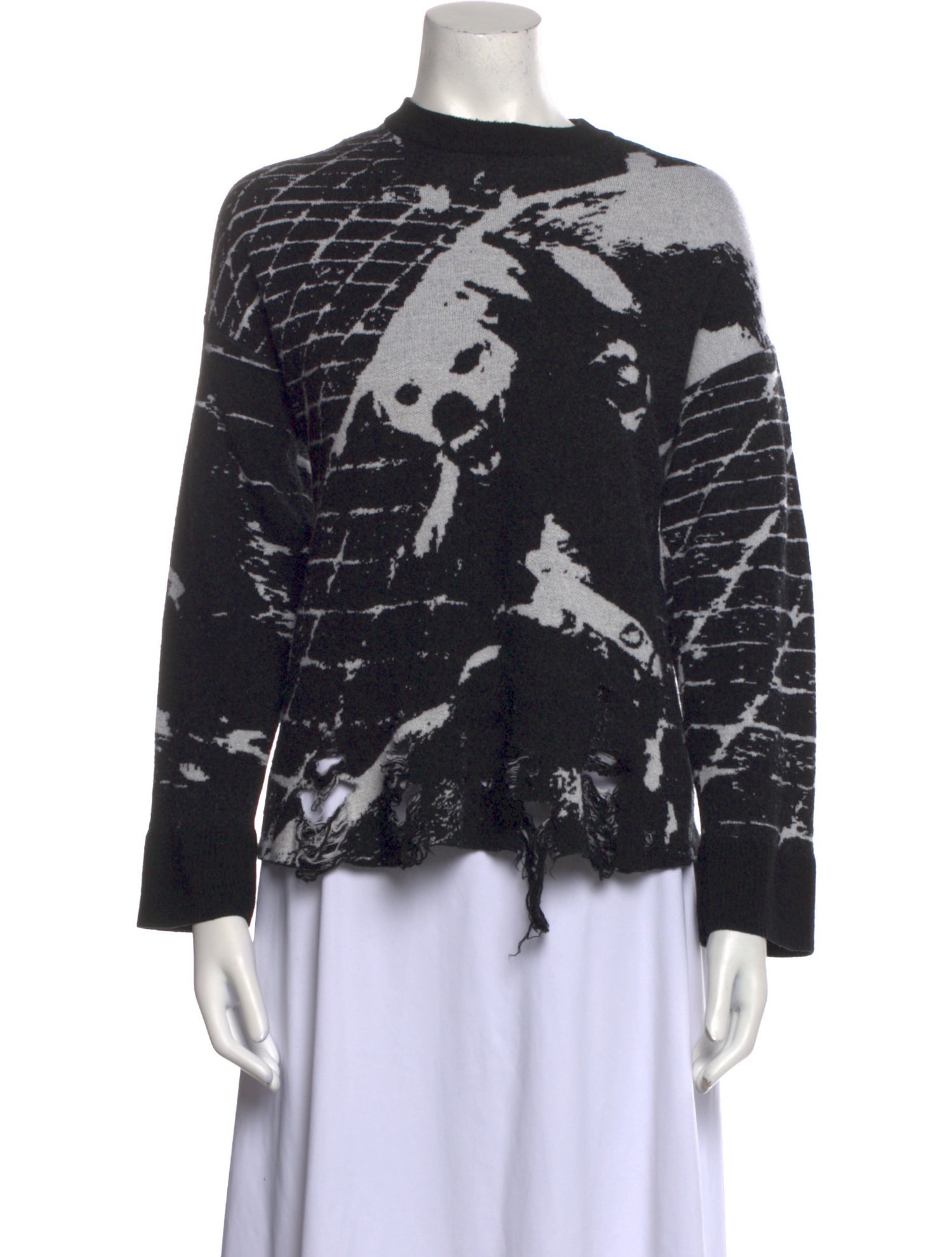 Monse Merino Wool Printed Sweater