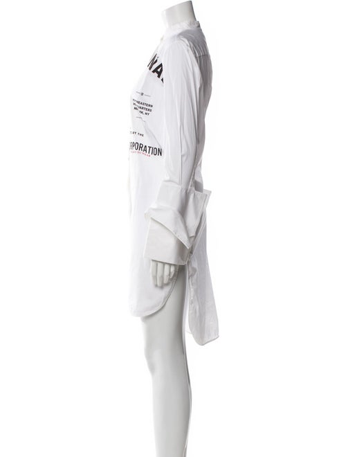 Monse Graphic Print Mock Neck Tunic