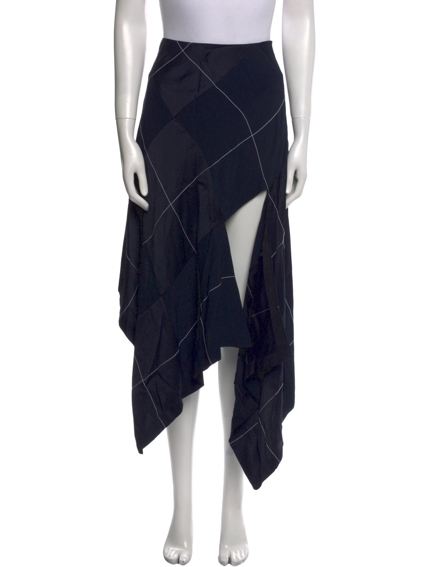 Monse Plaid Print Midi Length Skirt w/ Tags