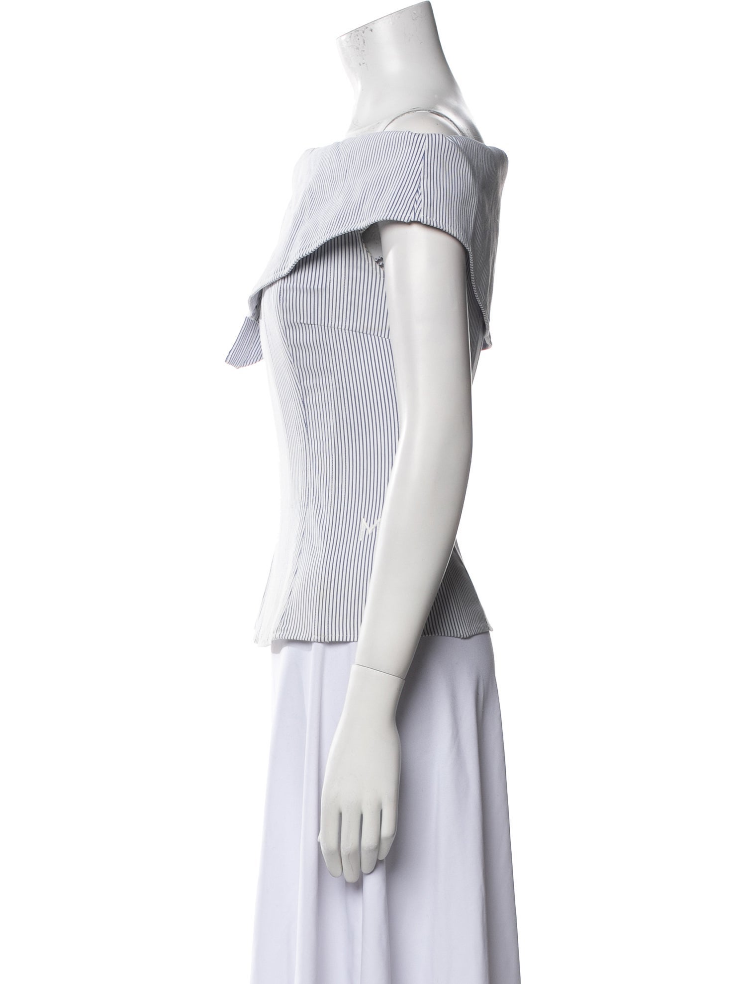 Monse Striped Off-The-Shoulder Top