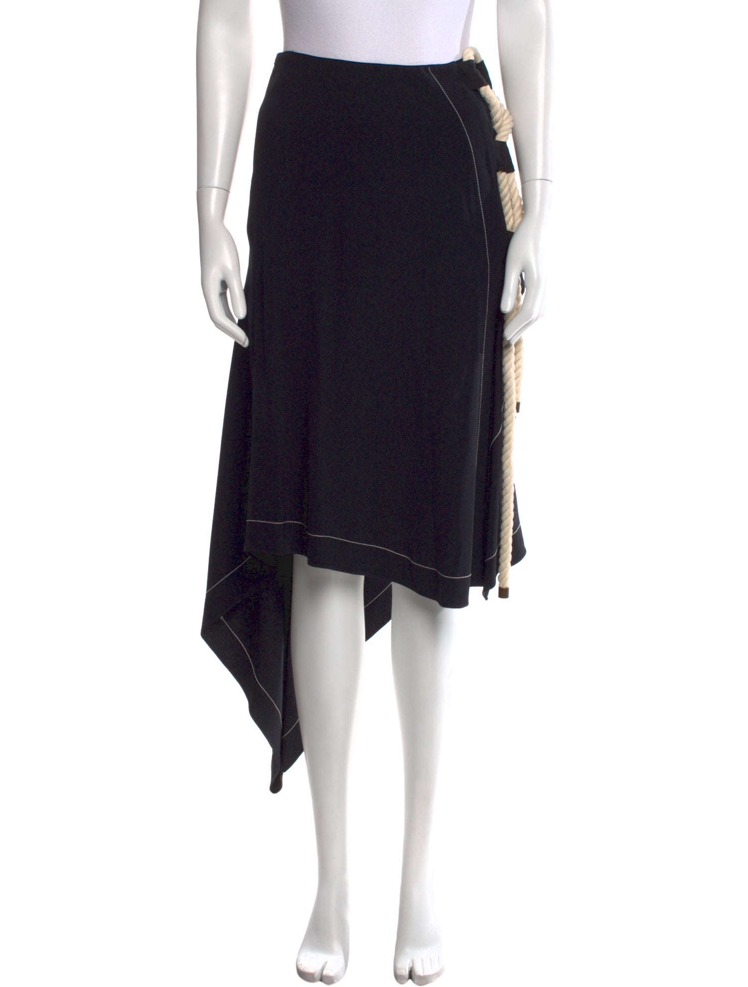 Monse Braided Accents Midi Length Skirt w/ Tags