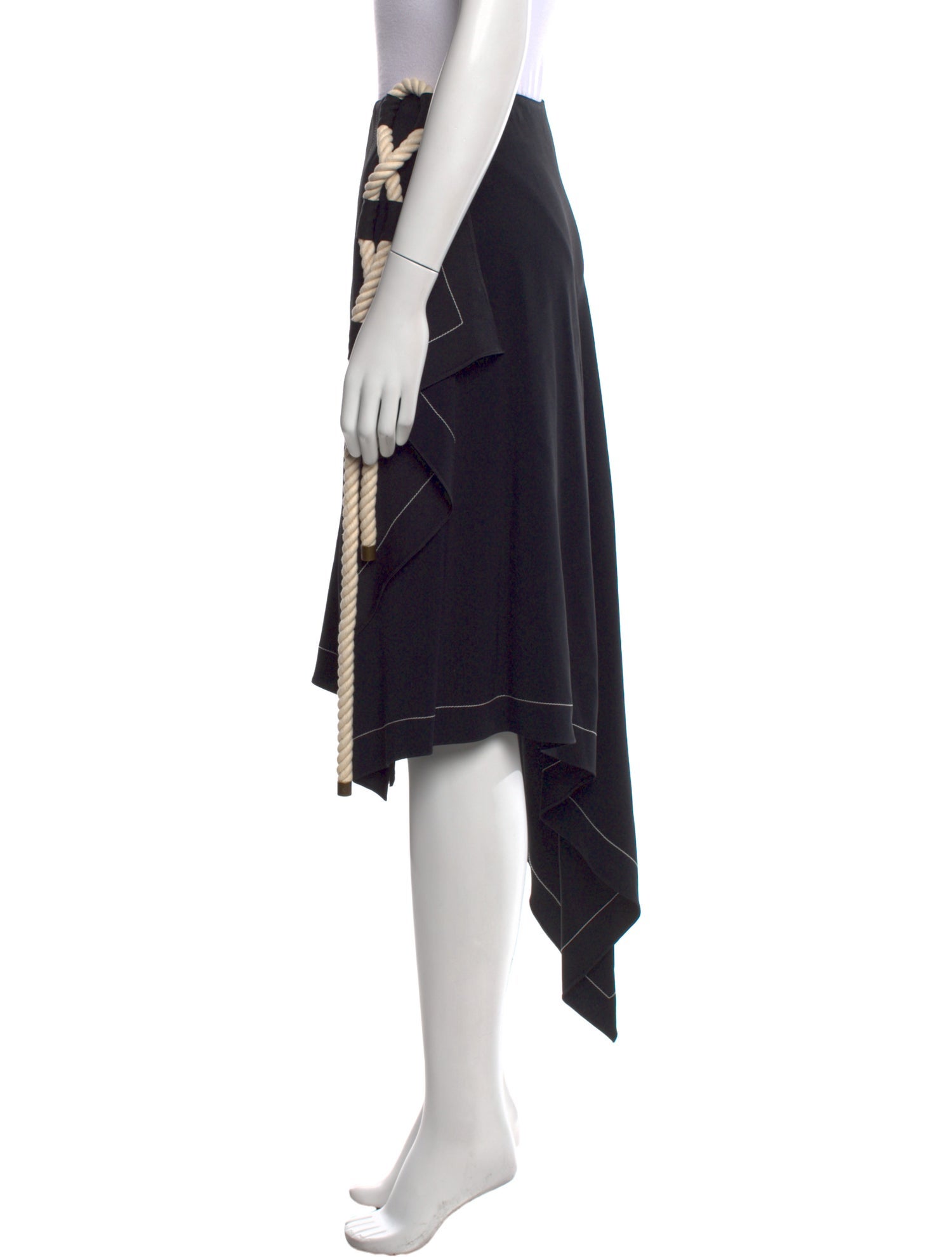 Monse Braided Accents Midi Length Skirt w/ Tags