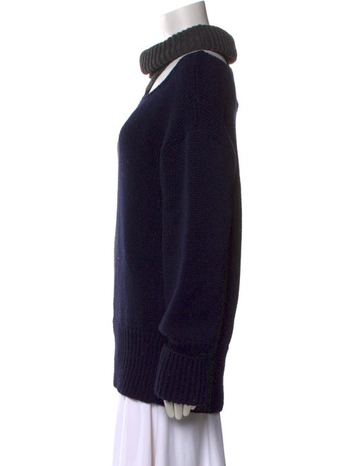 Monse Wool Colorblock Pattern Sweater