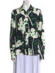 Monse Silk Printed Button-Up Top