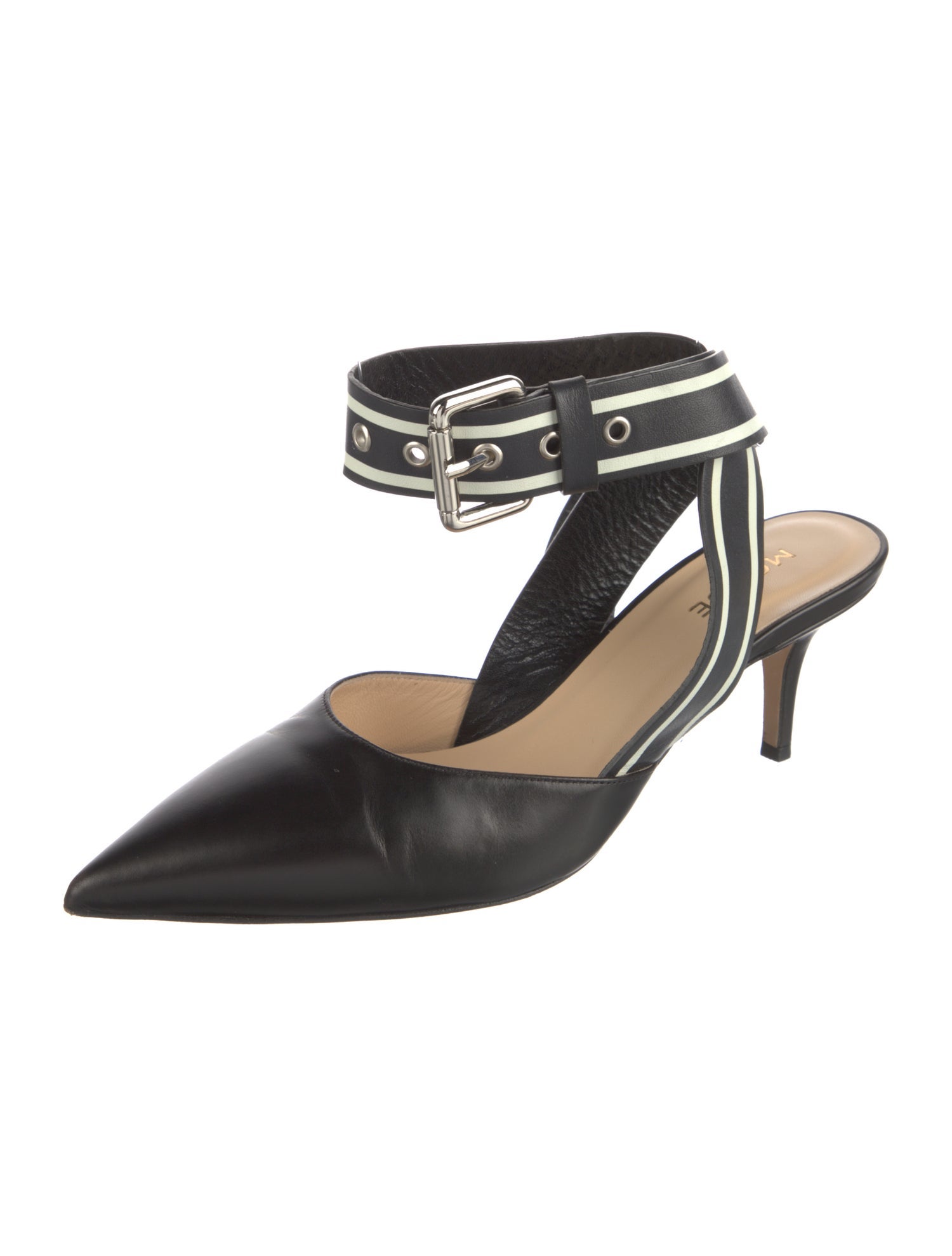 Monse Leather Slingback Pumps