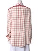 Monse Plaid Print Long Sleeve Button-Up Top