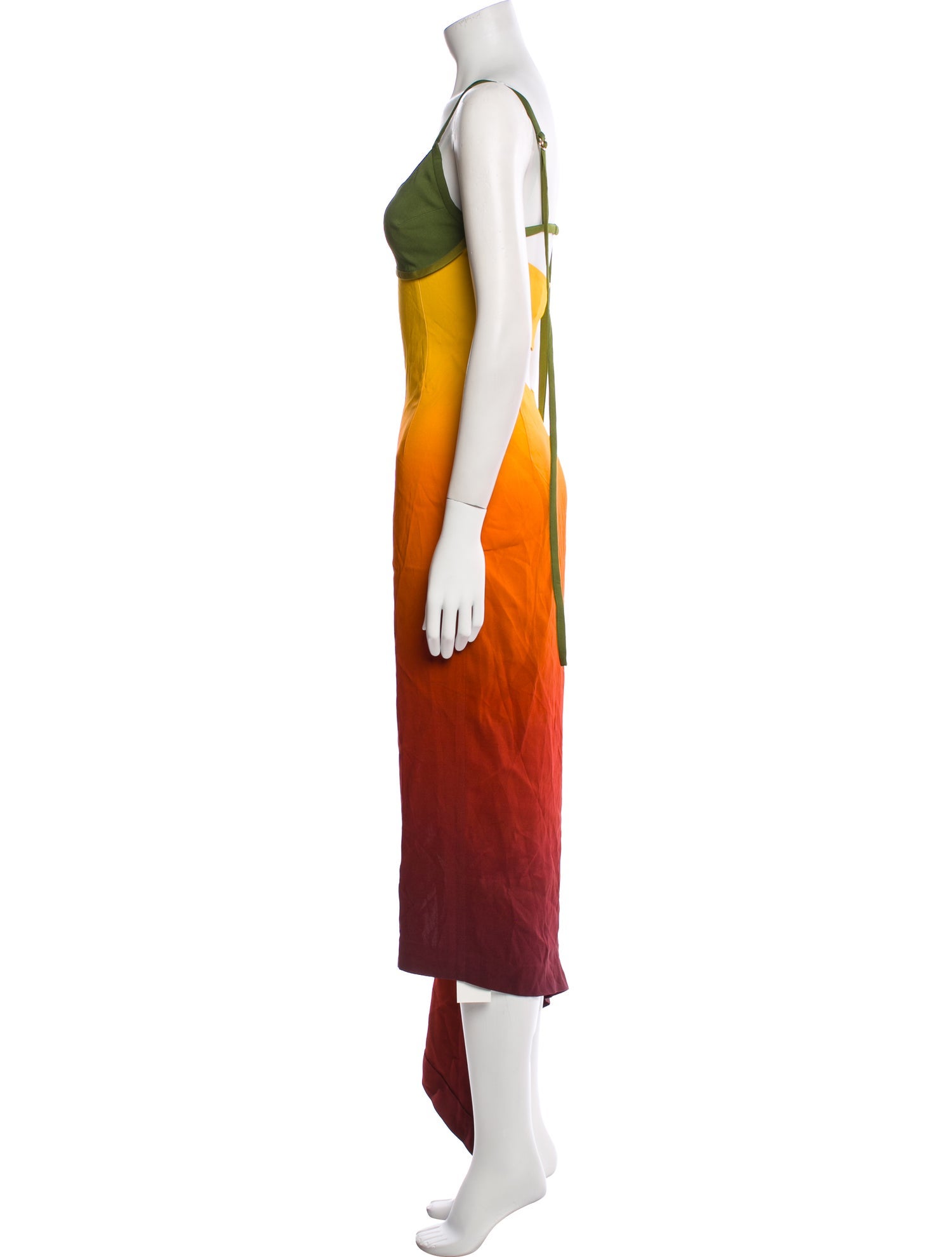 Monse Colorblock Pattern Long Dress w/ Tags