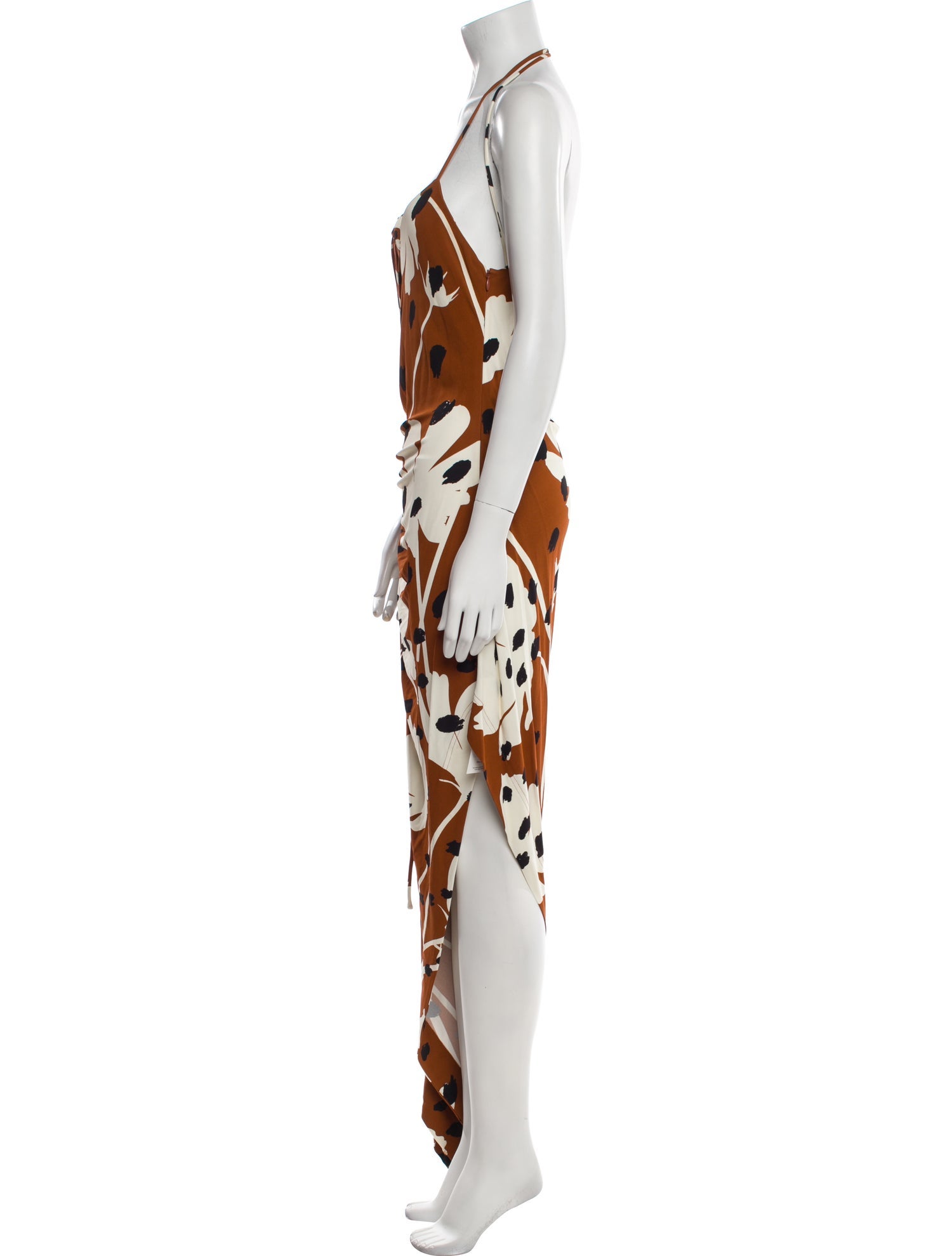 Monse Animal Print Long Dress