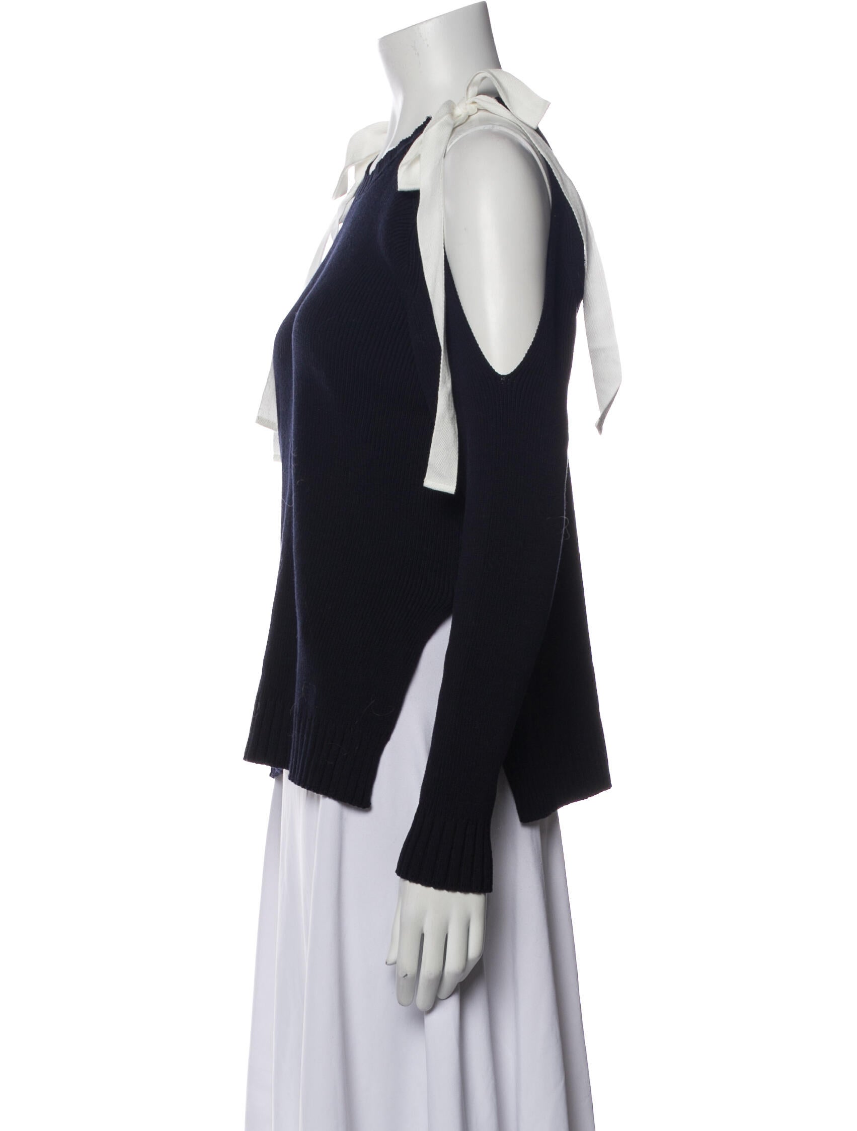 Monse Halterneck Long Sleeve Top