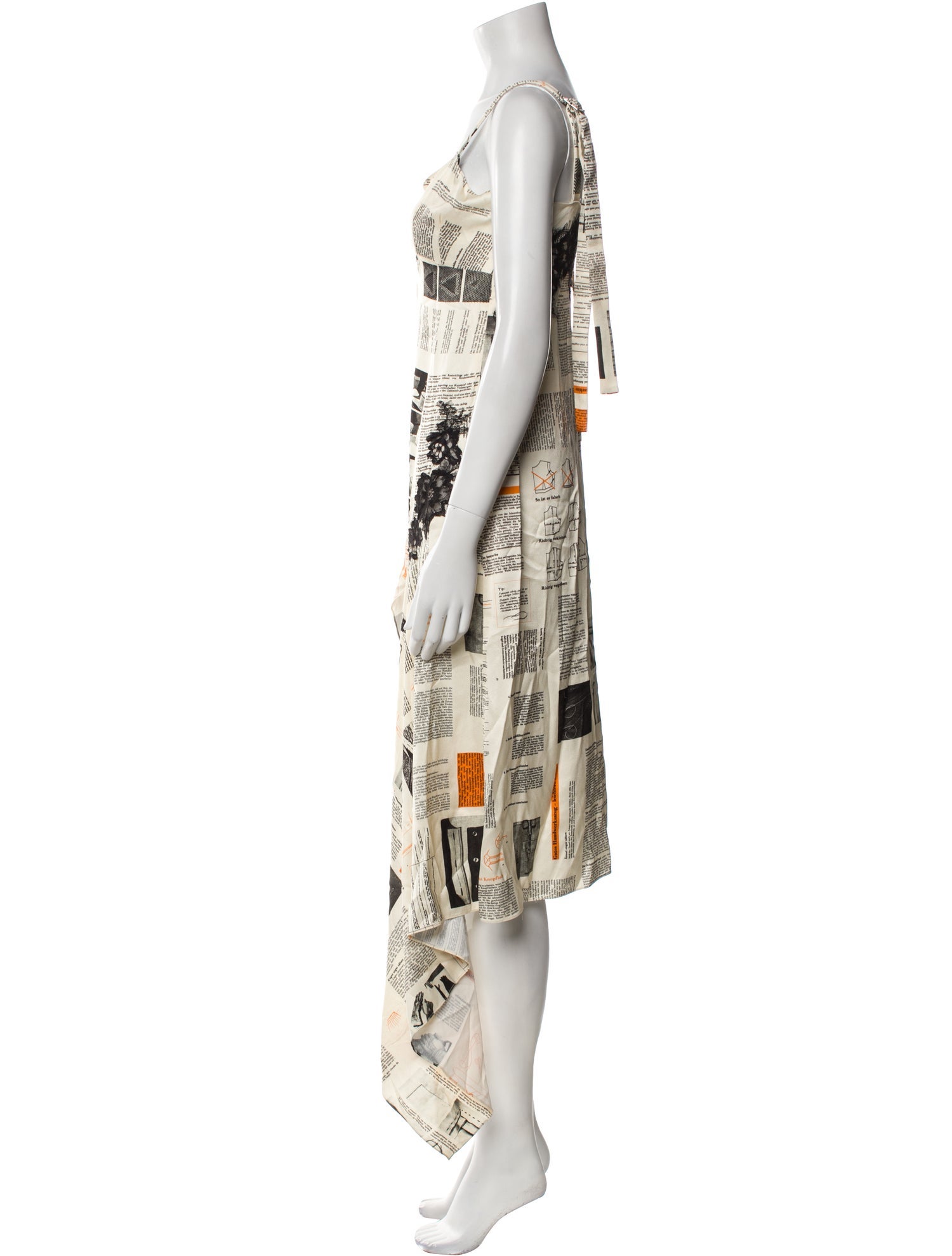 Monse Printed Midi Length Dress