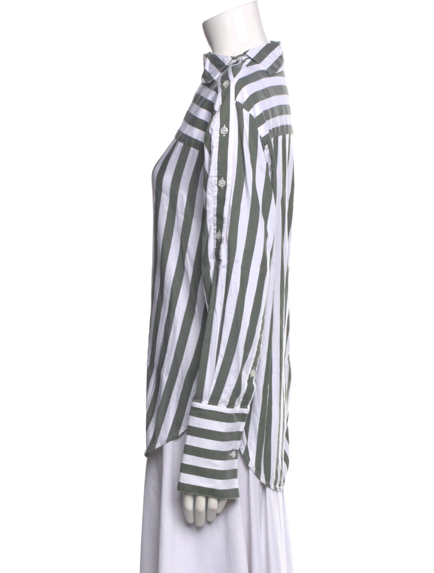 Monse Striped Mock Neck Tunic