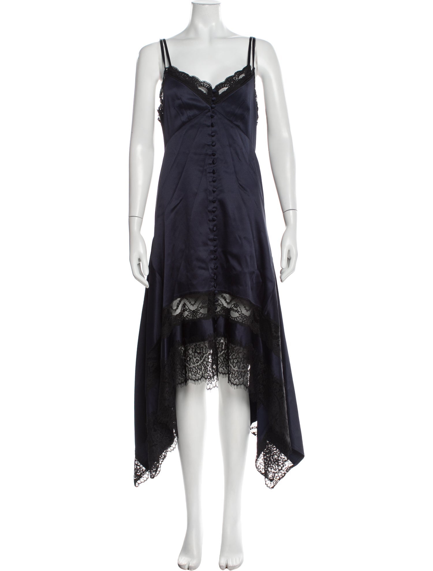 Monse V-Neck Long Dress