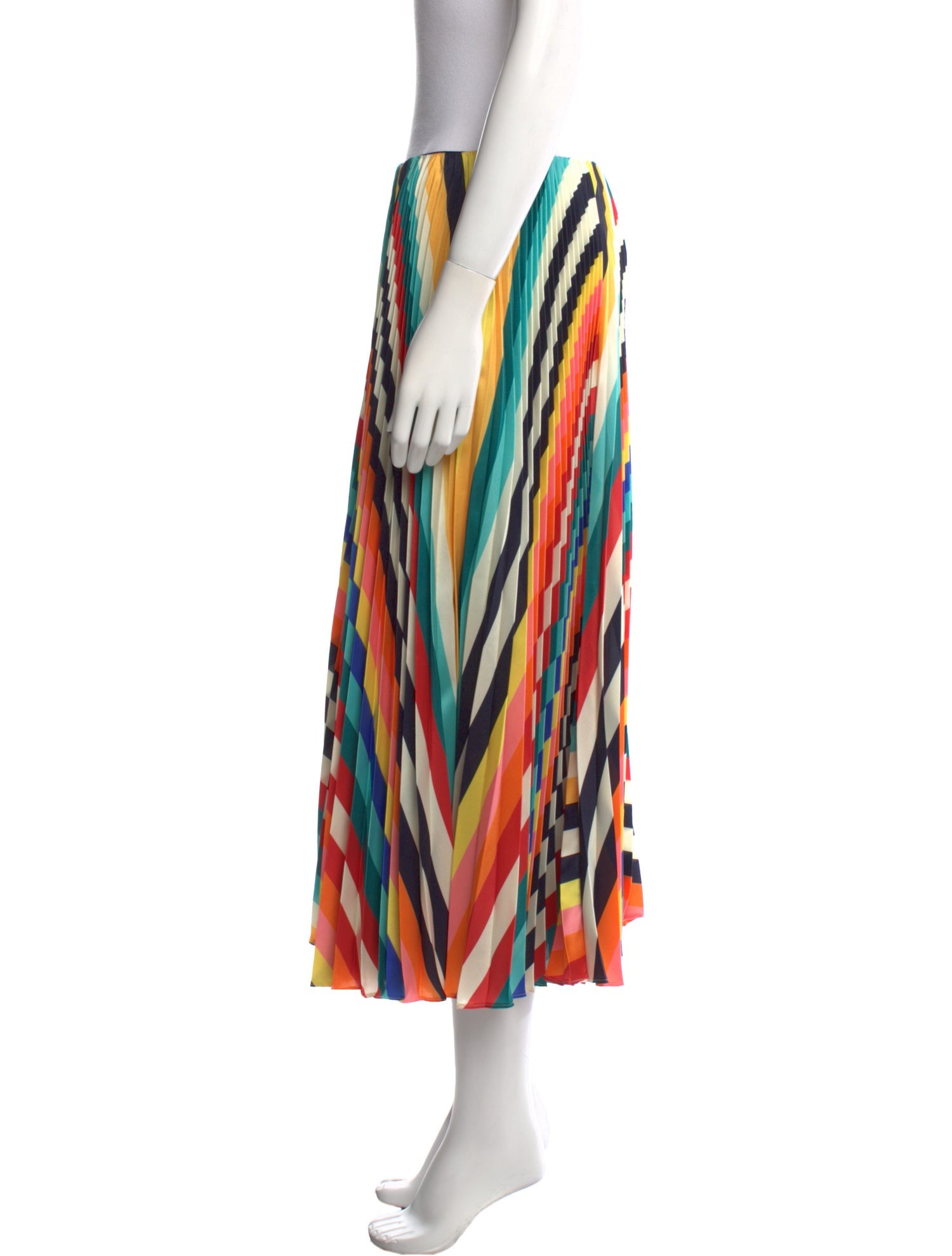 Monse Striped Midi Length Skirt