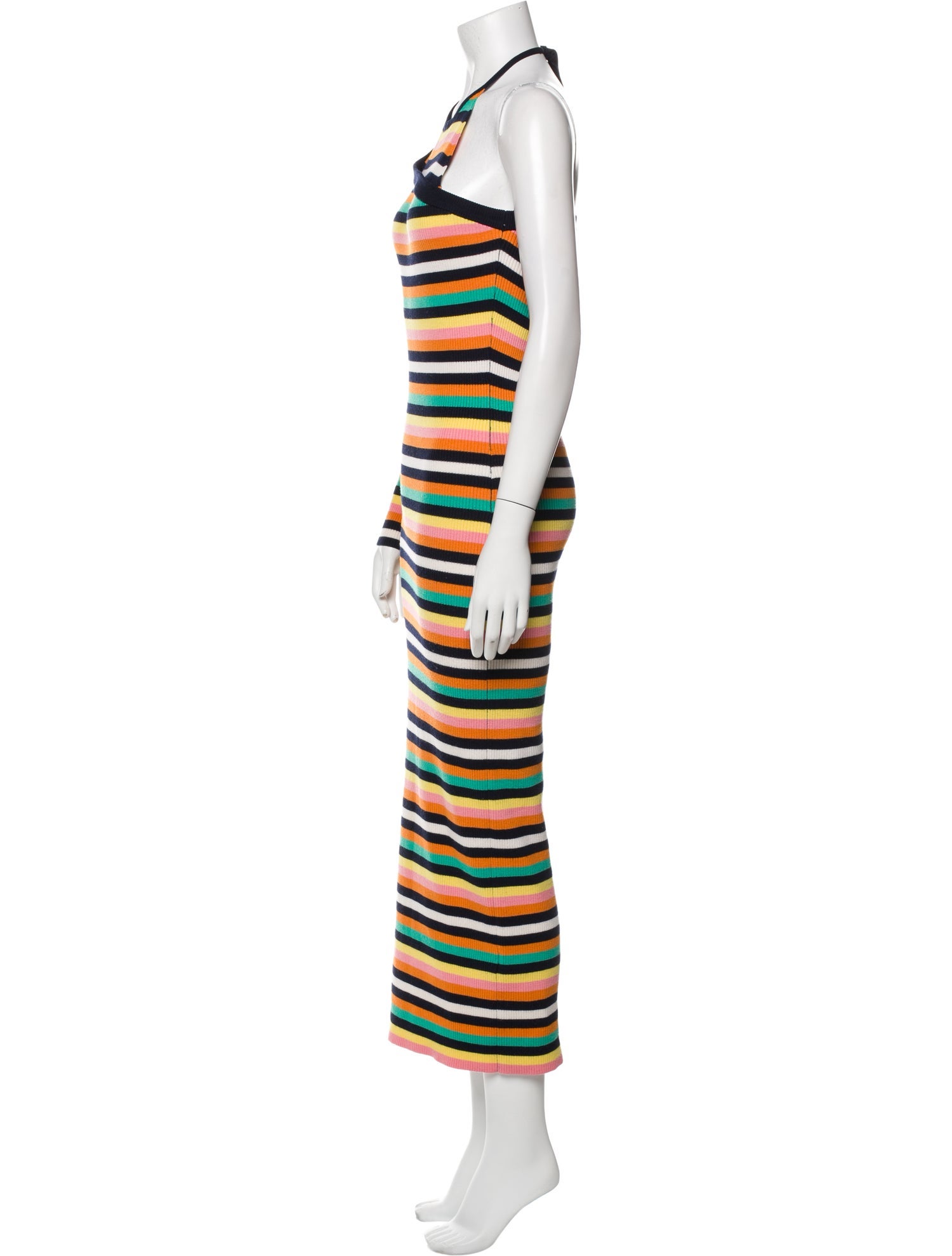 Monse Striped Long Dress