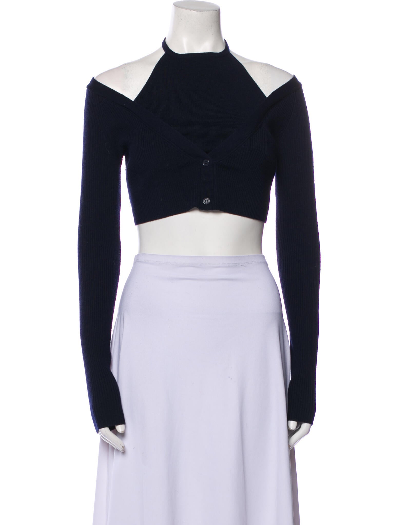 Monse Wool Mock Neck Sweater