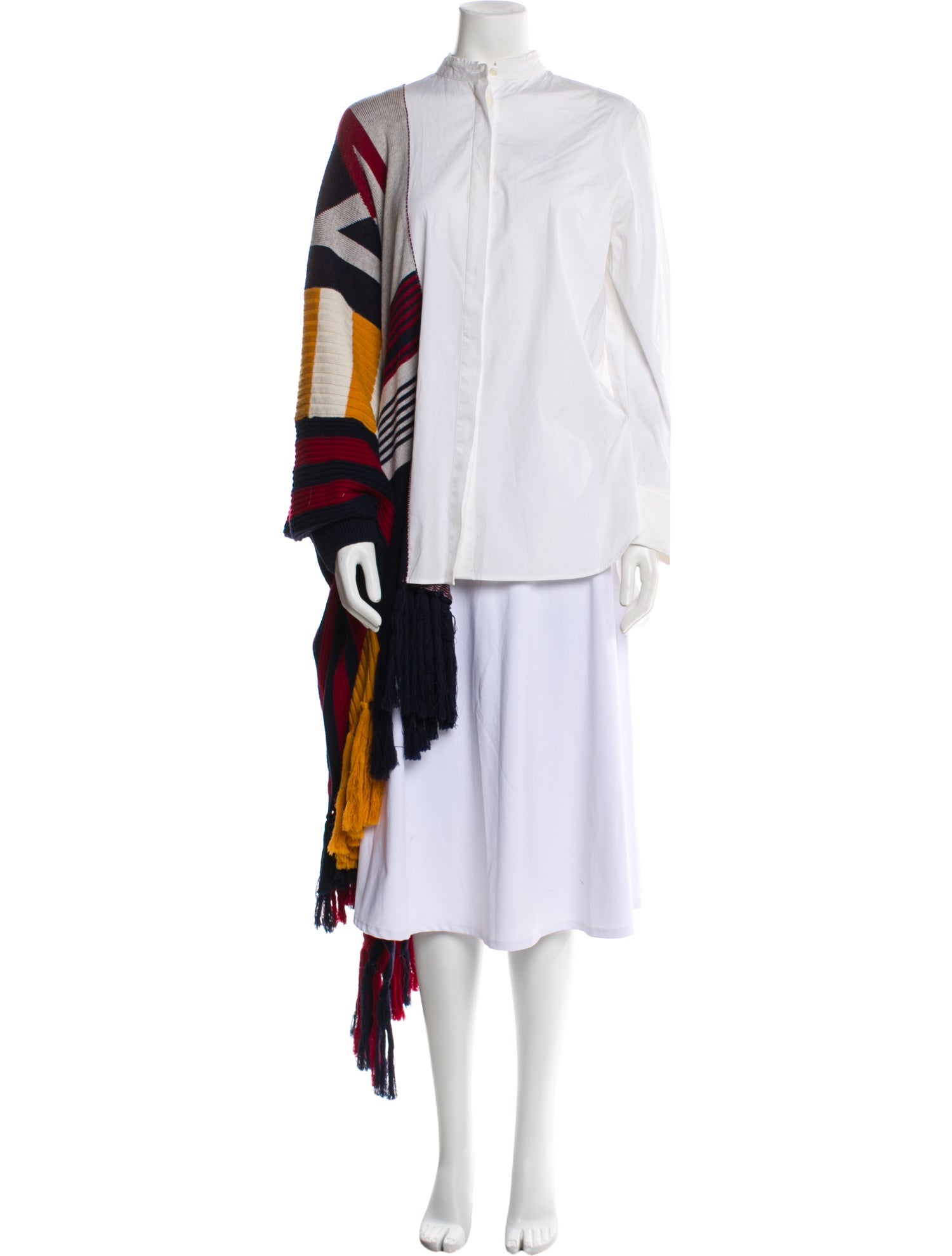 Monse Striped Mock Neck Tunic