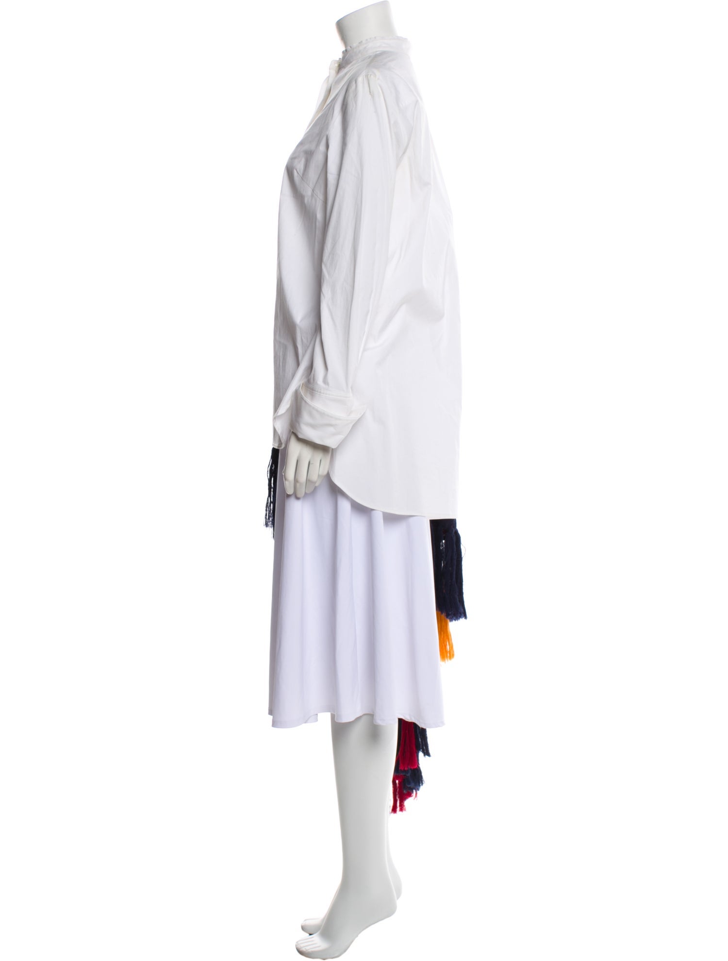 Monse Striped Mock Neck Tunic