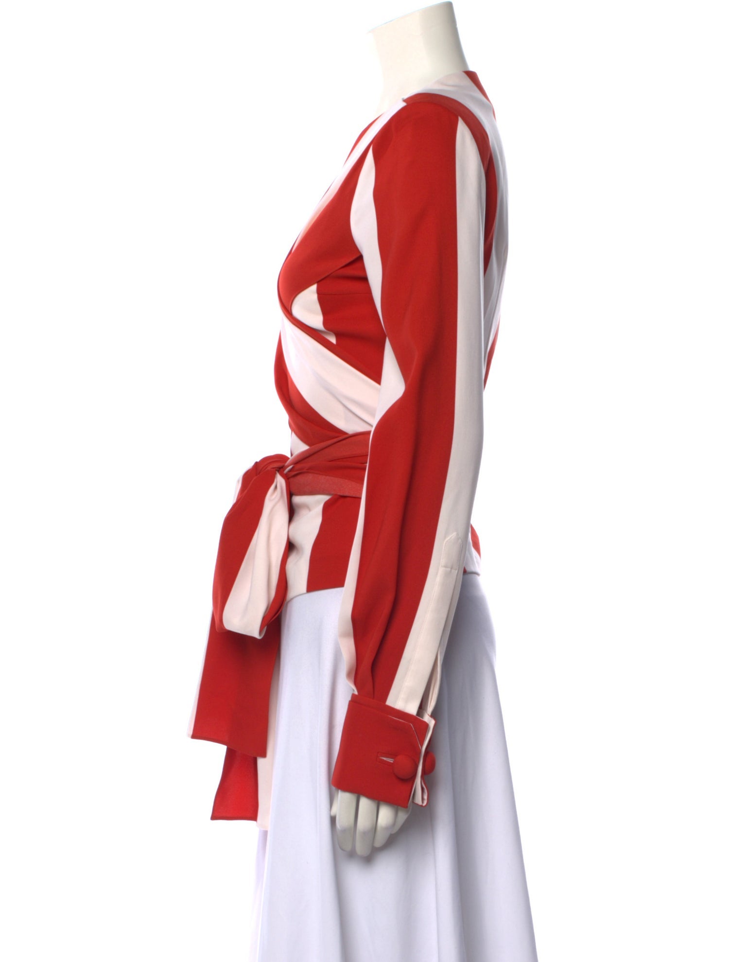 Monse Silk Striped Blouse