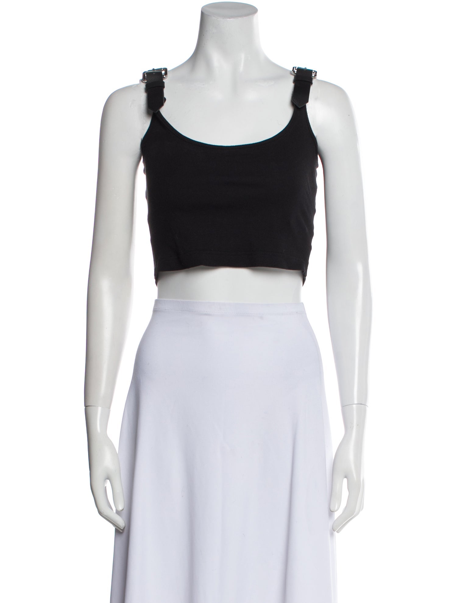 Monse Scoop Neck Sleeveless Crop Top