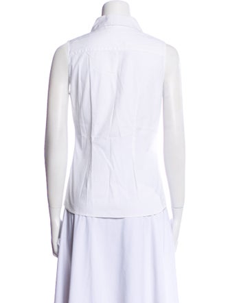 Monse Sleeveless Button-Up Top