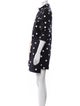 Monse Polka Dot Print Mock Neck Romper