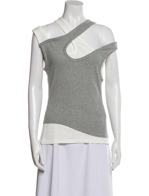 Monse Asymmetrical Sleeveless Top