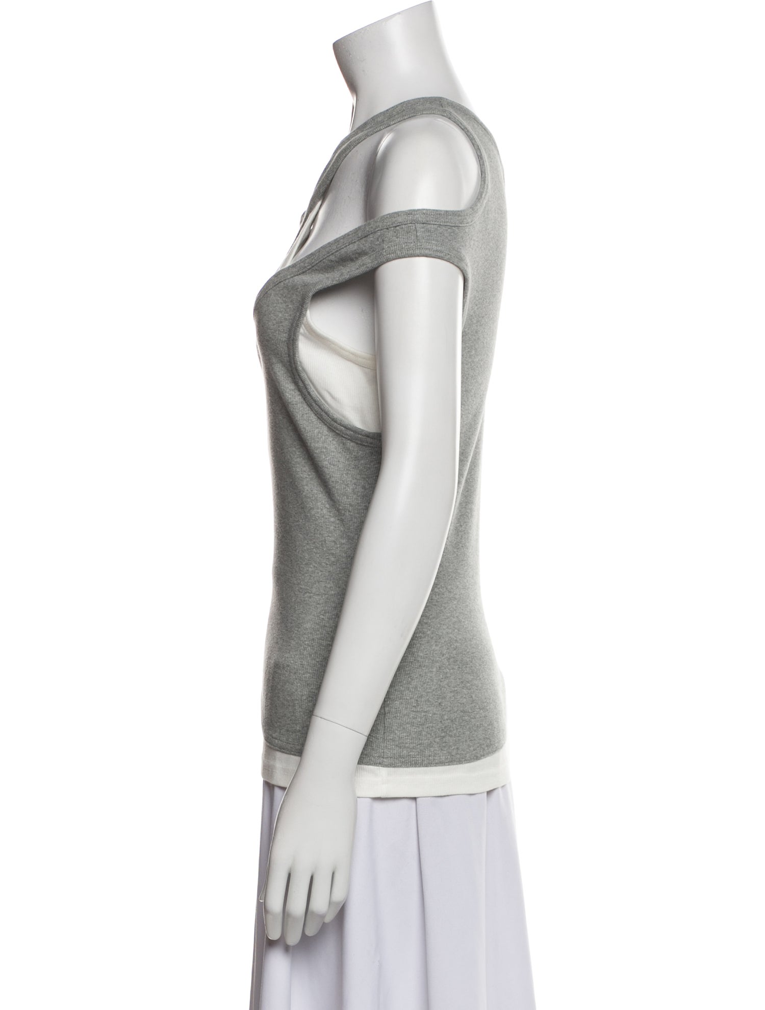 Monse Asymmetrical Sleeveless Top