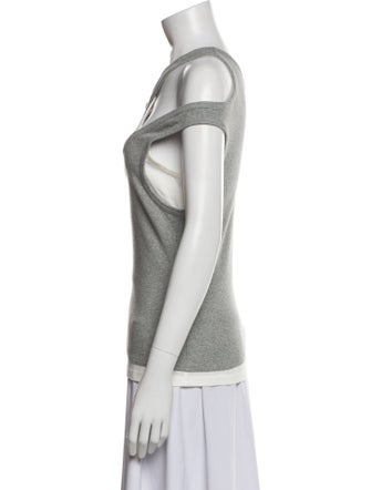 Monse Asymmetrical Sleeveless Top