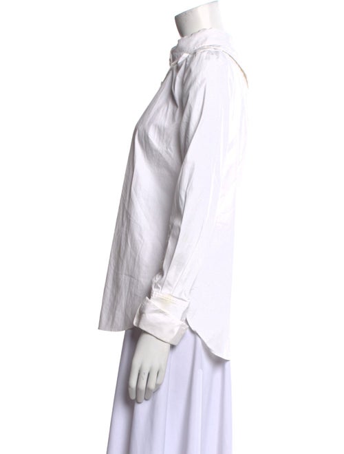 Monse Asymmetrical Long Sleeve Button-Up Top