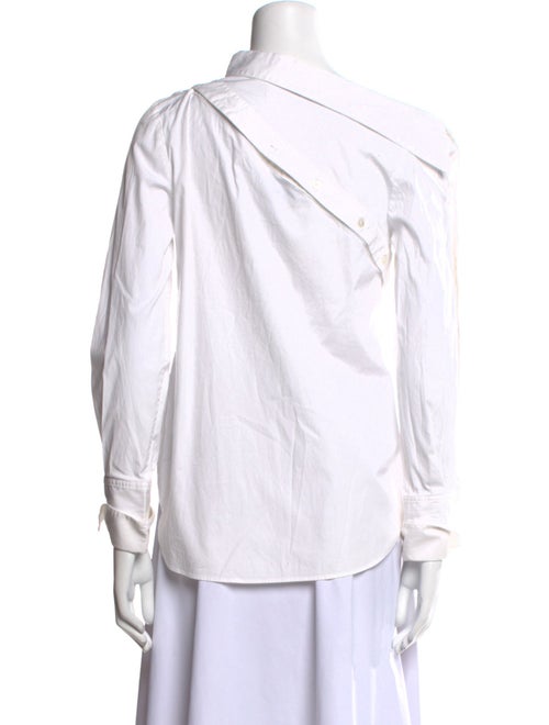 Monse Asymmetrical Long Sleeve Button-Up Top