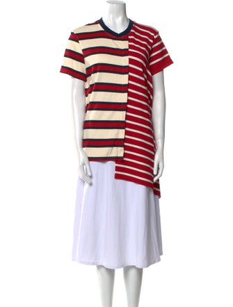 Monse Striped Crew Neck Tunic