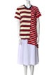 Monse Striped Crew Neck Tunic