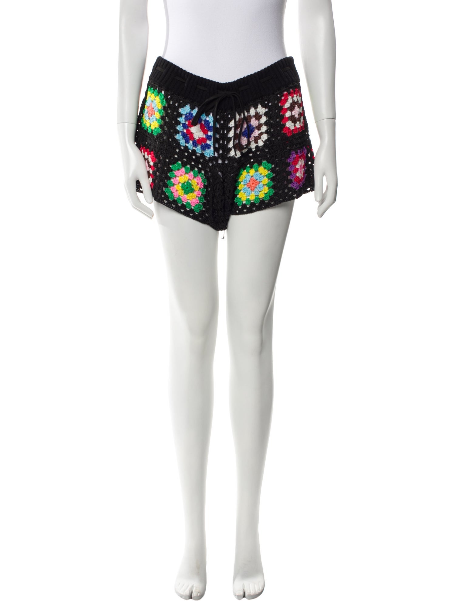 Monse Floral Print Mini Shorts