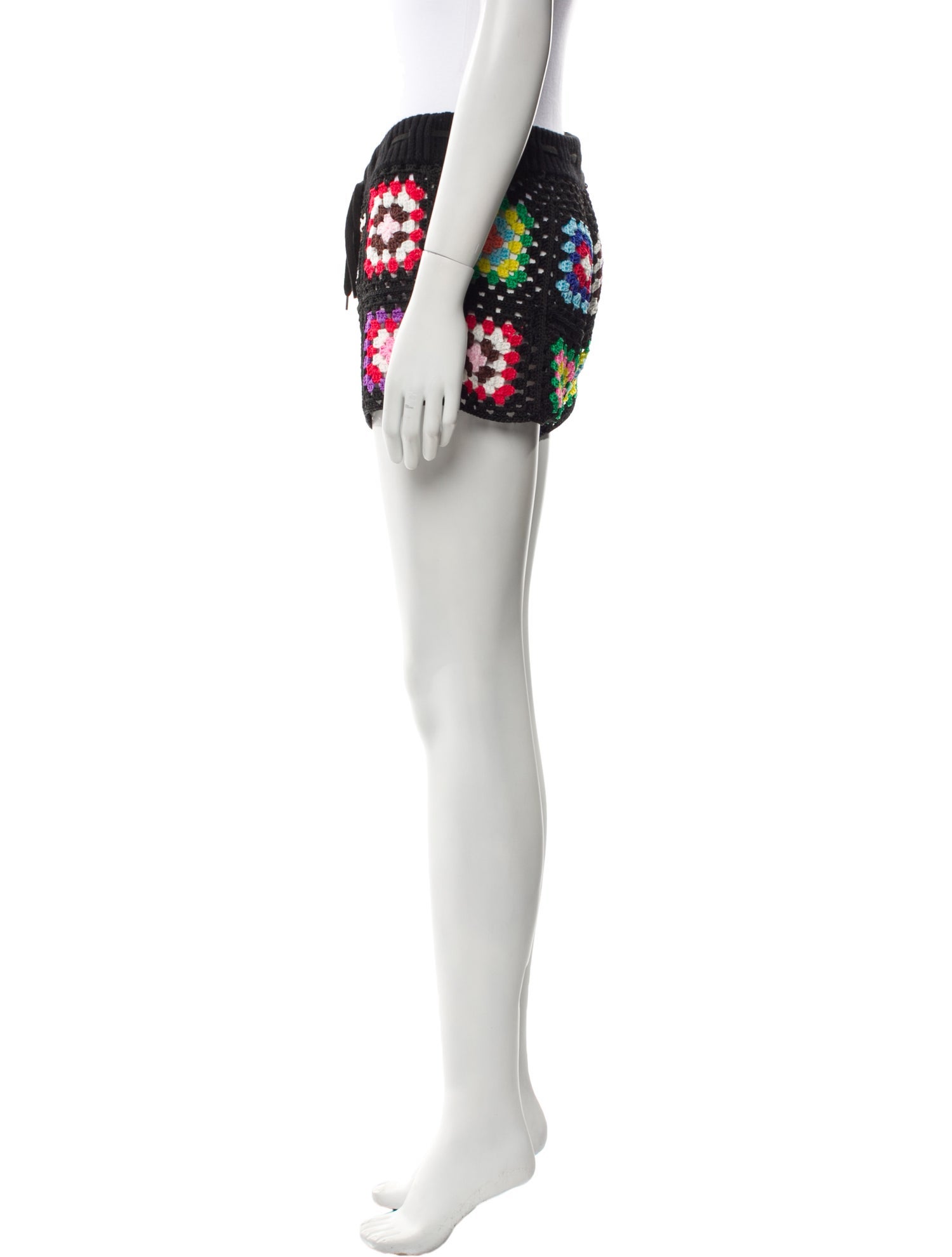 Monse Floral Print Mini Shorts