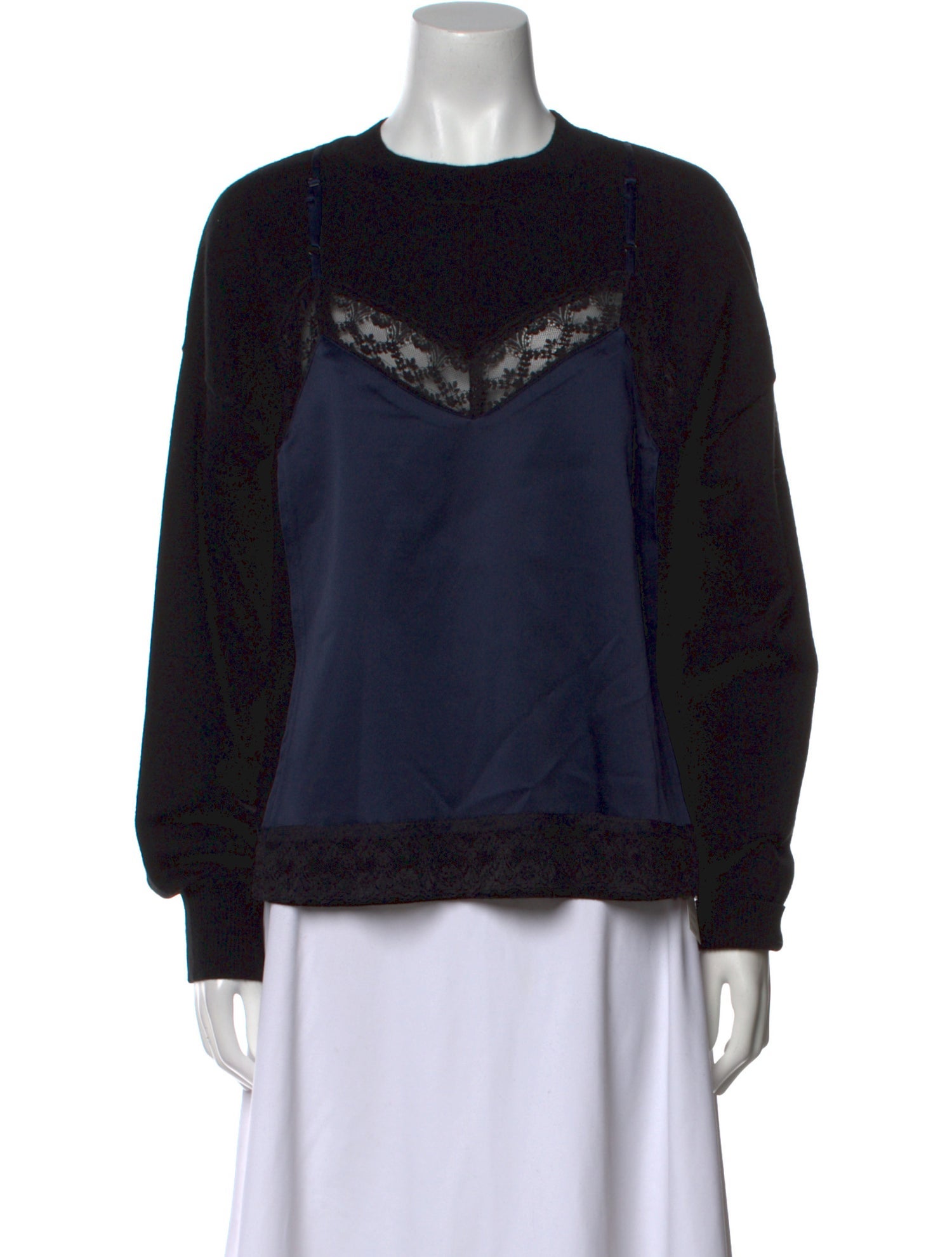 Monse Wool Graphic Print Sweater