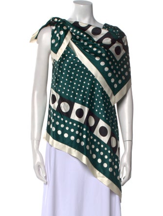 Monse Silk Polka Dot Print Blouse