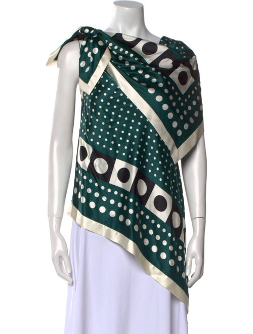 Monse Silk Polka Dot Print Blouse