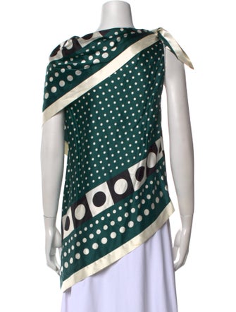 Monse Silk Polka Dot Print Blouse