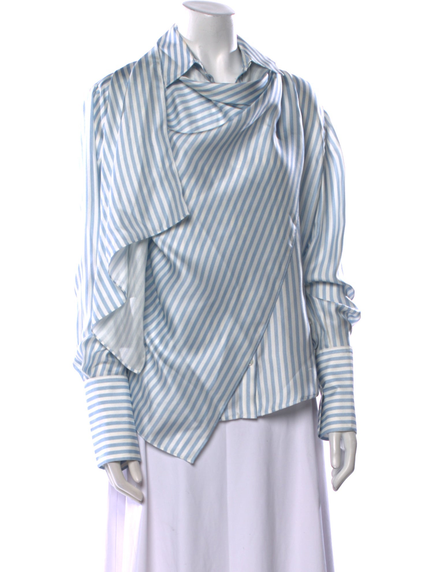 Monse Silk Striped Blouse