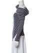 Monse Striped Cowl Neck Top