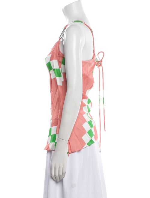 Monse Printed One-Shoulder Top